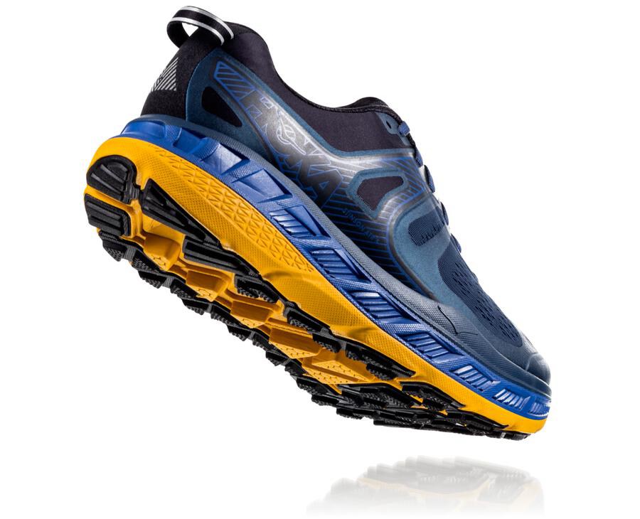 Trail Shoes Mens - Hoka One One Stinson ATR 5 - Navy - RILJCGX-07